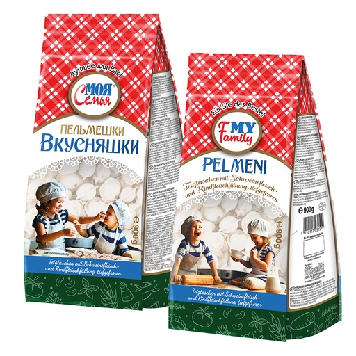 Пельмени с начинкой из свинины и говядины