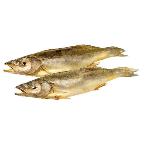 Zander, ontdaan, gedroogd en gezouten, diepgevroren