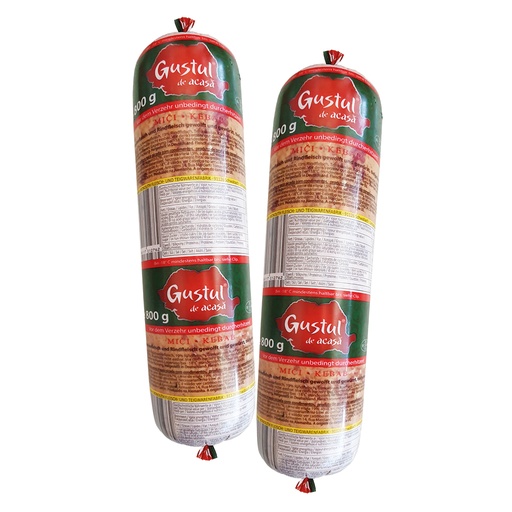 Slagersproduct op eigen wijze, diepgevroren "Mici-vlees"