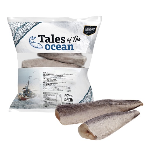 Аргентинский хек,потрошеный, без головы,с кожей