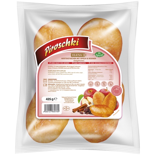 Piroshki met appels en rozijnen