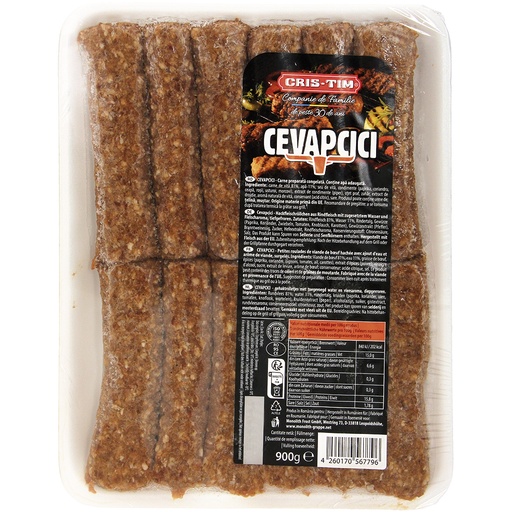 Cevapcici - Gehaktrolletjes van rundvlees met vleesaroma