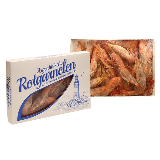 Argentijnse rode garnalen, rauw, met hoofd, met schil
