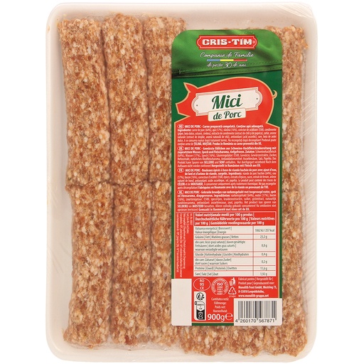 MICI DE PORC - Pулетики из фарша свинины, приправленные, за