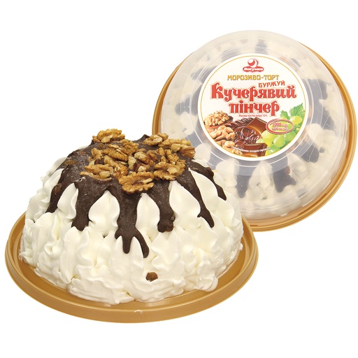 "Kucheravy Pincher" IJs taart met vanillesmaak, cacaoboter g