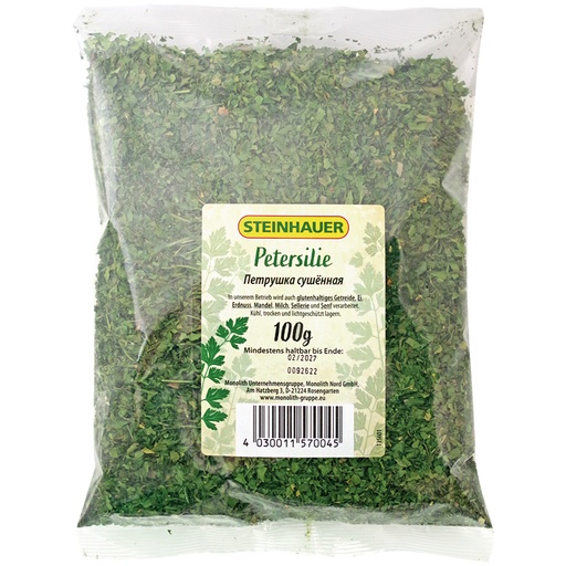 Peterselie gesnipperd