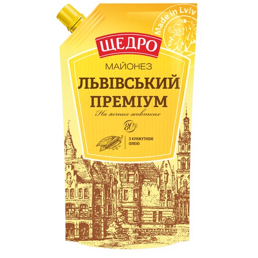 Salade-mayonaise "Lvovskij Premium" 80% vetgehalte