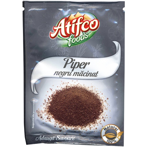 Zwarte peper, gemalen