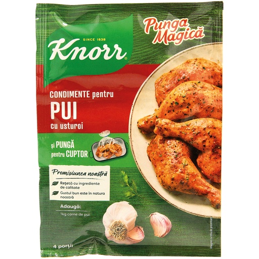Condiment pui cu ustruroi "Punga magica"