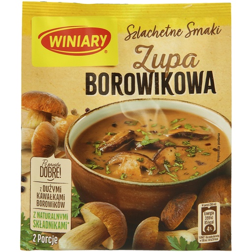 Gearomatiseerde roomsoep met porcini "Jak u mamy - Zupa Boro