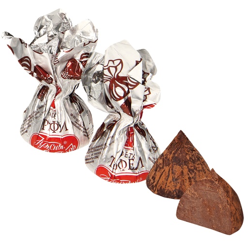 Pralines met cacaopoeder