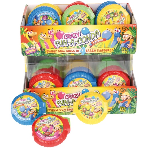 Жевательная резинка в руллончике с наклейкой "Тату"