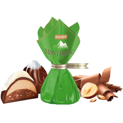Конфеты "Монблан" с дроблёным лесным орехом