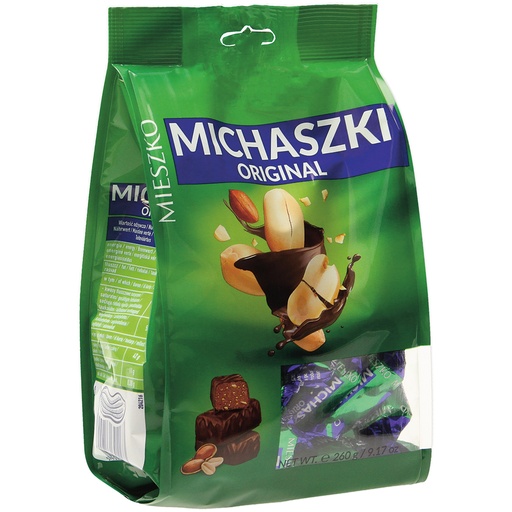 Aromatiseerde pinda konfekt in chocolade