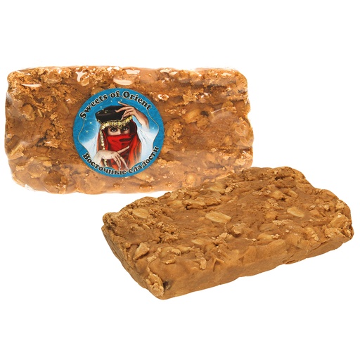 Zachte karamelreep met pinda's (23%) "Scherbet"