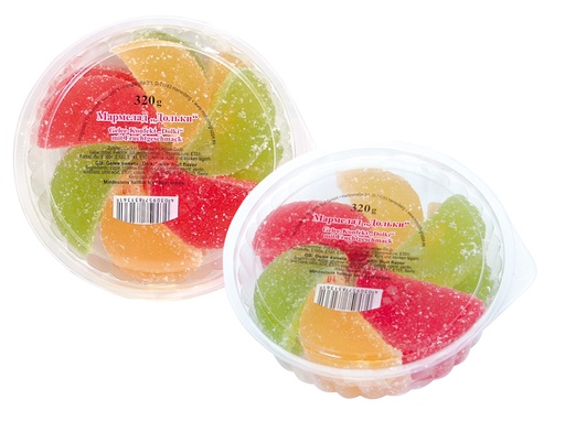 Marmeladesnoepjes met fruitsmaak