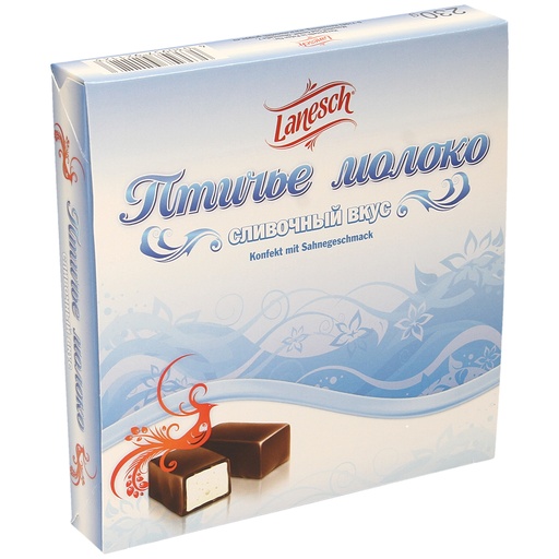 Chocoladesnoep "Ptitschje Moloko" met roomsmaak