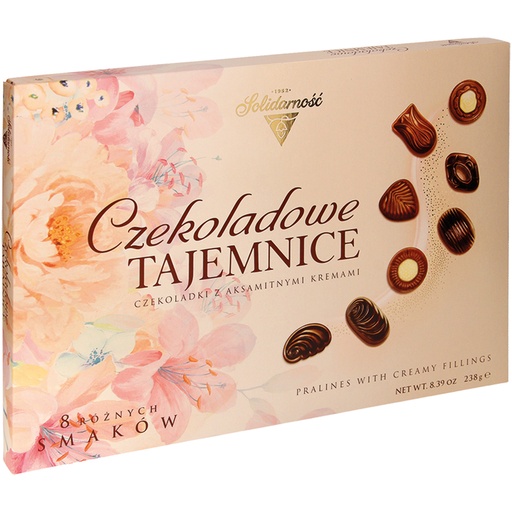 Praline selectie "Chocolade geheim" Assorti met vulling