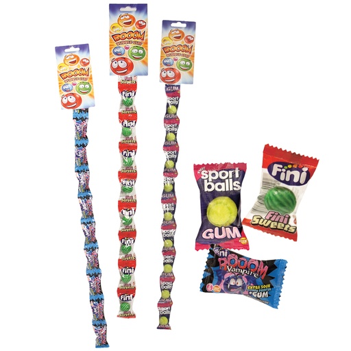 Kauwgom en Karamel met kauwgomkern "Booom", verschillende so