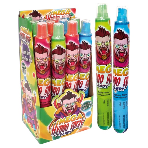 Candy Spray "Mega Hypno" met framboos, aardbei & appel