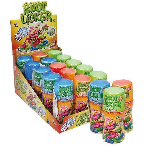 Candy Roller "Snot Licker" met aardbeien-, frambozen-, appel
