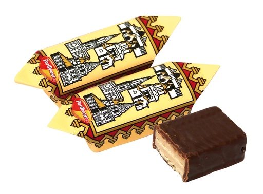 Wafelconfect in cacao-houdende vetcoating