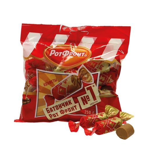 Pinda snoep met wafelstukjes