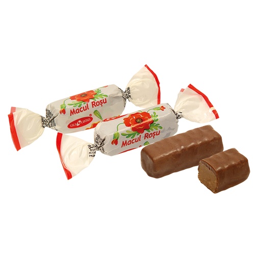 "Красный мак" Конфеты с арахисом и вафельной крошкой, глазир