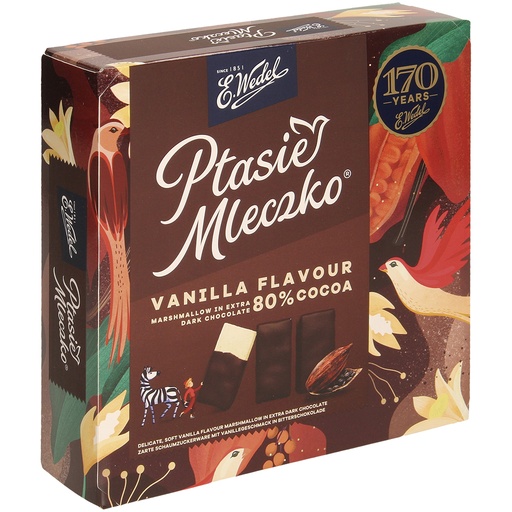 "Ptasie Mleczko Vanilla, extra" Ванильное cуфле в тёмном, го