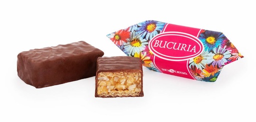 "Bucuria" Wafelsnede in chocoladeglazuur, met appelsaus 30%