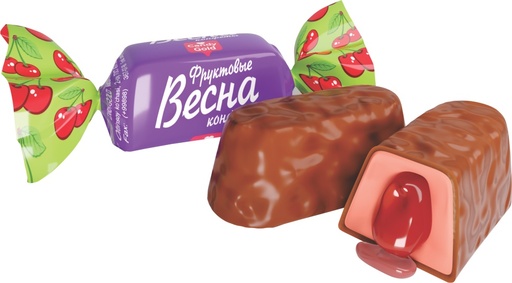 Confiserie "Wesna" met vulling met kersensmaak