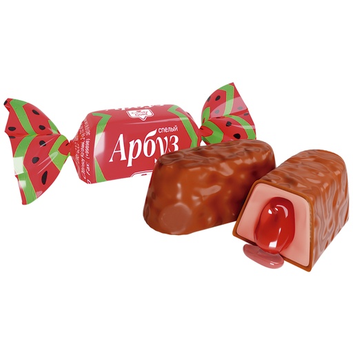 Snoepje "Arbus" met vulling met watermeloensmaak