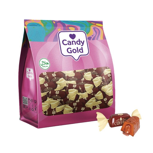 Snoep "Coffeo" met vulling met koffiesmaak 17,2% in chocolad