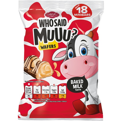 "Wie zei MUUU?" Gevulde wafelconfiserie