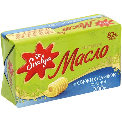 Сливочное масло 82% жирности, cолёное