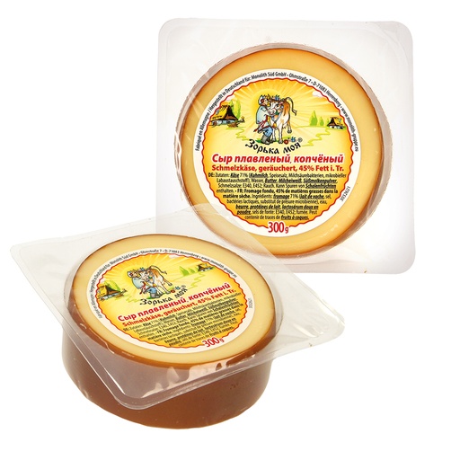 Сыр плавленый копчёный, 45% жира в сухом веществе