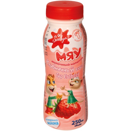 Молочный напиток "Mяу" клубничный вкус