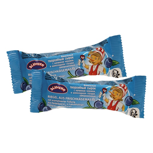 Kwarkreep vanille met bosbessenvulling – in chocoladeglazuur