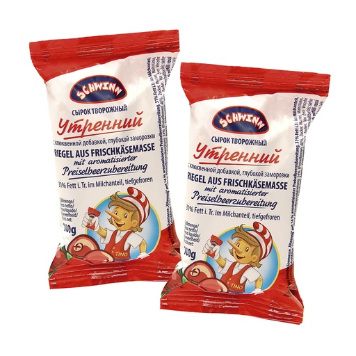 Kwarkreep “Utrennij” met veenbessensmaak – 14% vet