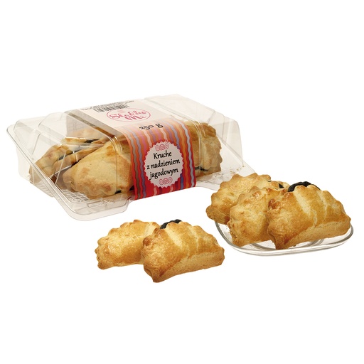 Kruimelkoekjes "Kruche" met appel-bessen-aroniapuree