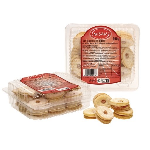 "Ochi de pisica cu gem de caise"  Koekjes met abrikozensmaak