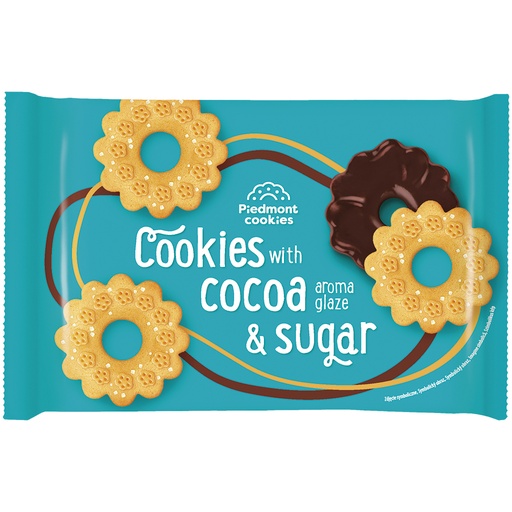 "PIEDMONT COOKIES" koekjes op cacao-houdende vetglazuur, bes