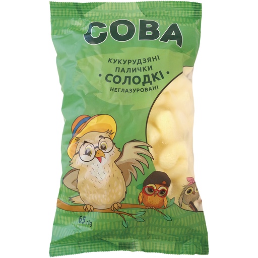 Палочки кукурузные сладкие "Сова"