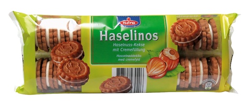 Koekjes met hazelnoten en crèmevulling
