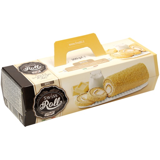 Biscuitrol met melkvulling