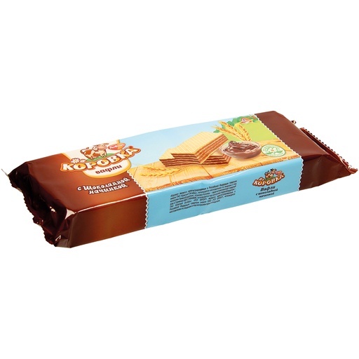 Wafelreep met 75% romige vulling met chocoladesmaak.