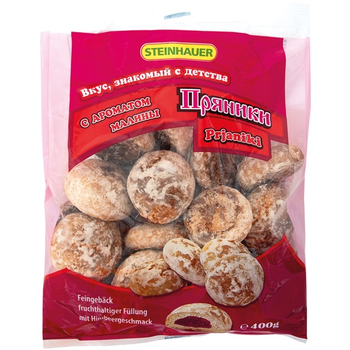 Prjaniki "Fruktovyy sad" met frambozensmaak