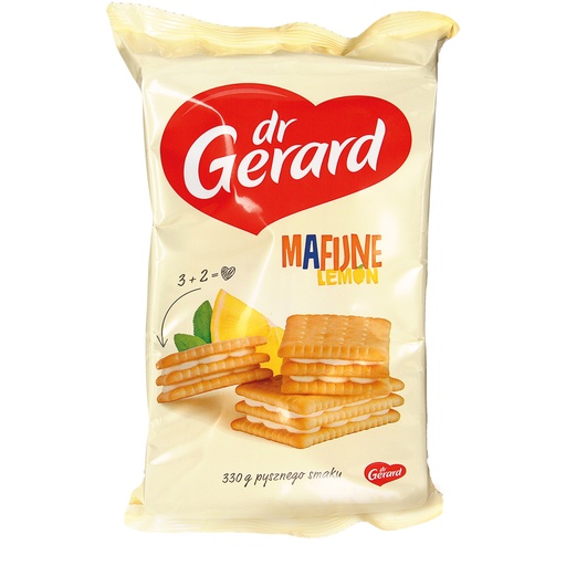 Koekjes met crème vulling/room-citroensmaak