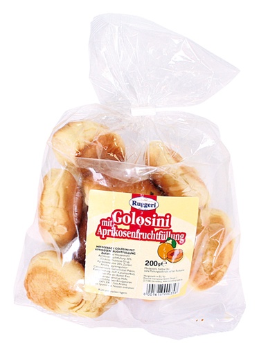 Gistgebak "Golosini" met abrikozenvulling