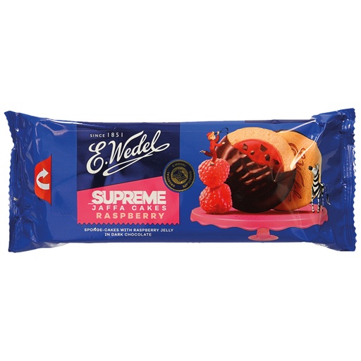 WEDEL eiervormige koekjes met frambozen-gelvulling